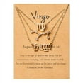 thumbnail image 3 of PANTIDE 3Pcs Virgo Zodiac Layer Necklaces for Women Retro Gold Plated(Gold), 3 of 6