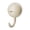 Milky white, variant on Multipurpose Suction Cup Hook Suitable For Nonporous Surfaces Glass Tile Metal Avoid Rough Cracked Walls