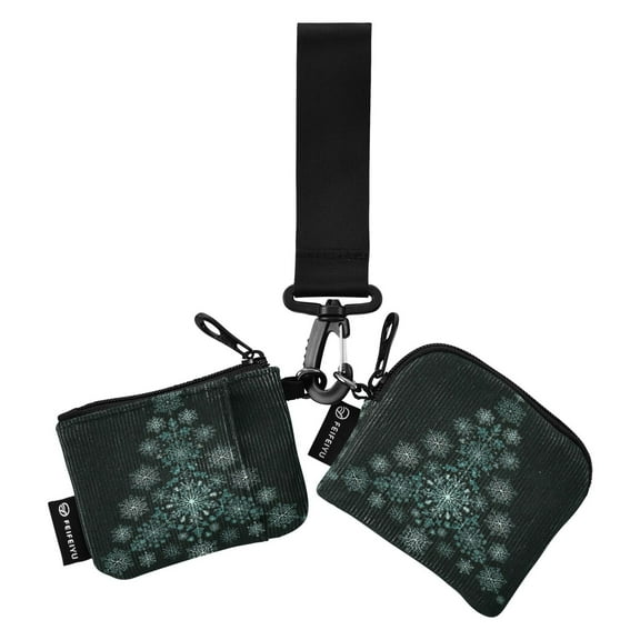 Women's Coin Purses Keychain Wallet Mini Zip Dual Pouch Wristlet Portable Coin Purse Small Wallets For Travel Sports Outdoors Christmas Tree Cute