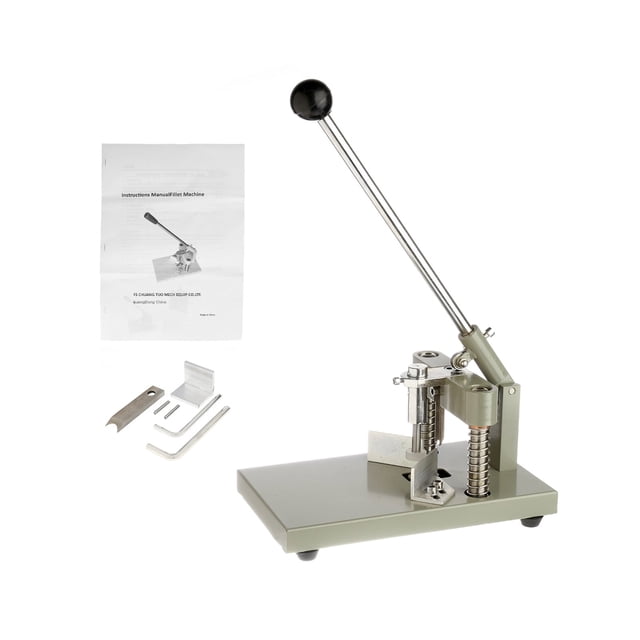 Machine de Coupe d'Angle R6mm R10mm Coupe-Papier d'Angle Robuste avec Dispositif de Maintien du Papier A3 Acier Métal, Longue Durée