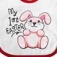 thumbnail image 4 of Inktastic My 1st Easter Cuddly Pink Bunny Boys or Girls Baby Bib, 4 of 4