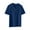 Navy, variant on WRKEKC Mens Short Sleeve Button Down Shirts Solid Color Vintage Button Short Sleeve V-Neck Top Casual Shirt Retro Style Comfortable