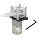 thumbnail image 1 of Pompe péristaltique auto-amorçante, cadre de roue en acier inoxydable, tête transparente PC, moteur à courant continu (12 V), 1 of 4