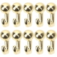 thumbnail image 1 of Mobutofu 10Pcs Decorative Picture Hangers with Golden Metal Push Pin Hooks for Home Wall Frames, 1 of 7