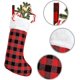 thumbnail image 2 of Medias navideñas: 16,5 pulgadas, medias navideñas a cuadros de búfalo rojo y negro, adorno con puño de felpa para vacaciones familiares, decoraciones para fiestas navideñas (2 piezas) Rojo Verde Cocina, Decoración y Otros, 2 of 5