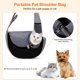 thumbnail image 2 of Bolsa de transporte portátil para gatos y perros, transpirable, ideal para viajes, senderismo y acampada, para gatos y perros pequeños, color negro., 2 of 5