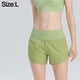thumbnail image 2 of Pantalones cortos deportivos para mujer, con bolsillo trasero con cremallera, anti-caminar, ligeros y frescos, de secado rápido, para correr, fitness y yoga, 2 of 6