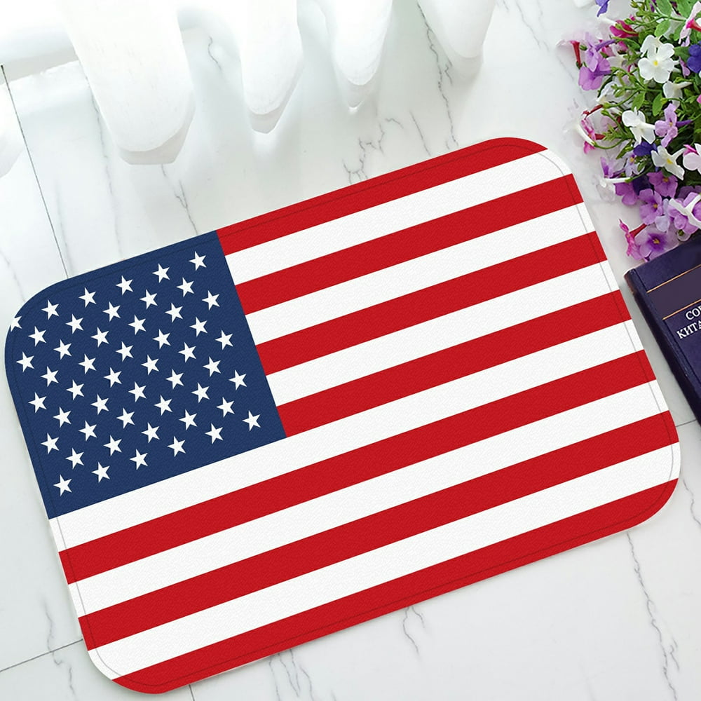 ABPHQTO United States Of America Flag Doormat Entrance Rug Area Rug