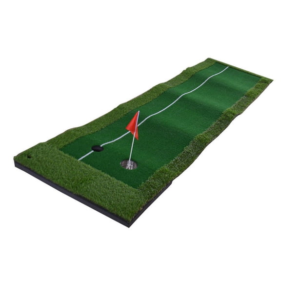 INTBUYING Golf Training Pad Golf Putter Green Indoor Outdoor Practice Blanket