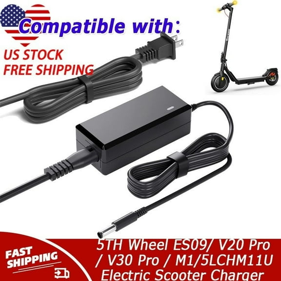 42V Charger Compatible with 5TH Wheel ES09/ V20 Pro/ V30 Pro / M1/5LCHM11U
