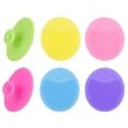 thumbnail image 1 of Almohadillas De Limpieza Facial Exfoliante, 6 Uds., Depurador Facial De Silicona, Depurador De Espinillas Para Limpieza Facial Diaria Vogacara CE004969-00, 1 of 6