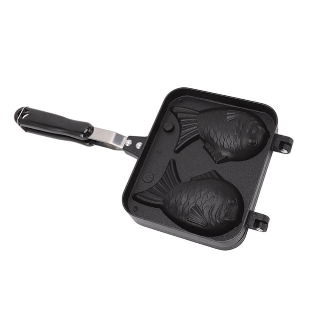 Porta de Pastel en Forma de Pescado, Seguro para USAR Taiyaki Pan Maker de Aleación de Aluminio de Doble Cara Cocina
