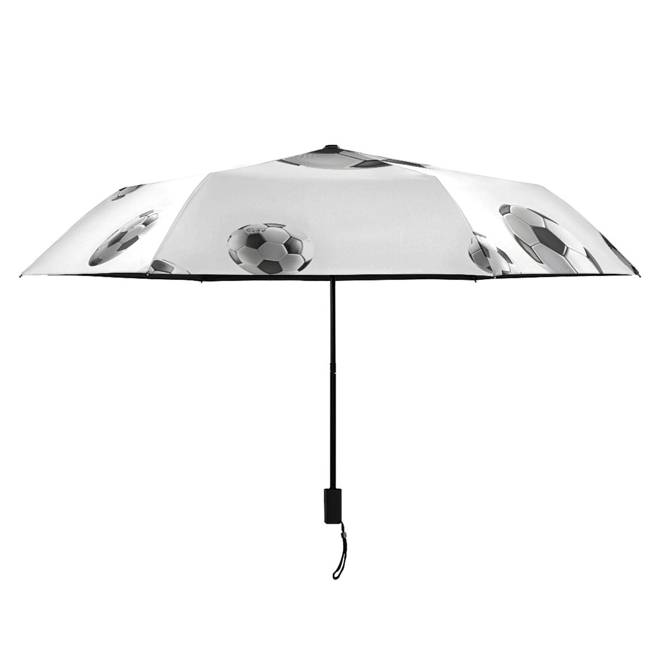 ALAZA Soccer Football UPF 50+ Compact Folding Umbrella for Rain Travel Umbrella Packable