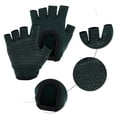 thumbnail image 3 of Unique Bargains Yoga Gloves Anti-slip Fingerless Pilates Gloves One Size Blackish Green, 3 of 5