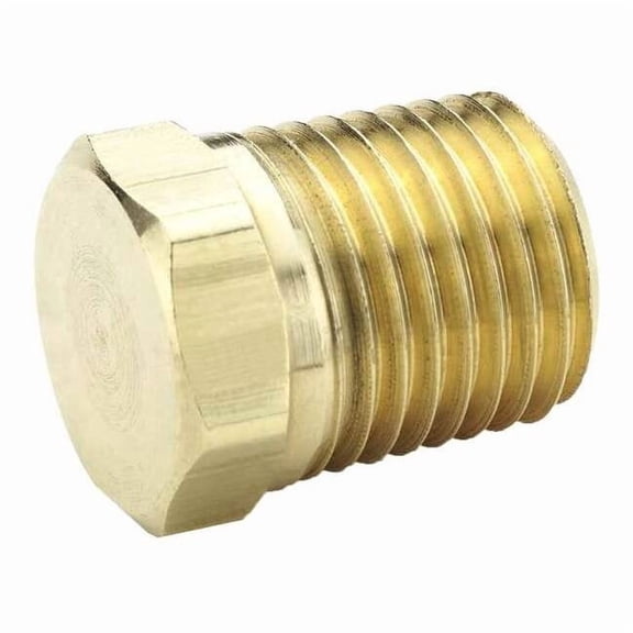 Parker Hex Head Plug,Brass,1/4" Pipe Size,MNPT 218P-4