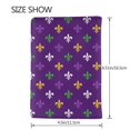 thumbnail image 3 of Pofeuu Purple Mardi Gras Print Travel Document Organizer Passport Holder Men Women for Family (6.5 in x 4.5 in),Wallet Holder Credit Card Clutch Bag Case, 3 of 5