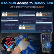 SPEEDWOW OBD2 Scanner, Car Code Reader Diagnostic Tool with Battery Tester, Check Engine Code Reader with Live Data, Cloud Printing, DTC Lookup, Freeze Frame, Car Scanner for All Vehicles Since 1996