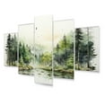 thumbnail image 2 of Designart "Forest Retreat Oasis I" Countryside Metal Wall Décor Set, 2 of 5