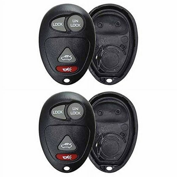 2 PACK KeylessOption Just the Case Keyless Entry Remote Control Car Key Fob Shell Replacement L2C0007T for 2001-2007 Buick Oldsmobile Pontiac