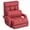 Red, variant on Indoor Chaise Lounge Sofa, Folding Lazy Sofa Floor Chair w/ 5-Position Adjustable Backrest Lumbar Pillow, Lounger Bed with Armrests (White)