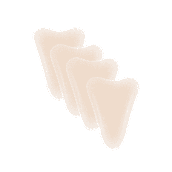 Trianu 4 Pack Camel Toe Concealer, Reusable Silicone Camel Toe Prevention Underwear for Women, Hider Cover Insert Pad Guard Stopper for Yoga Swimsuit, Flesh