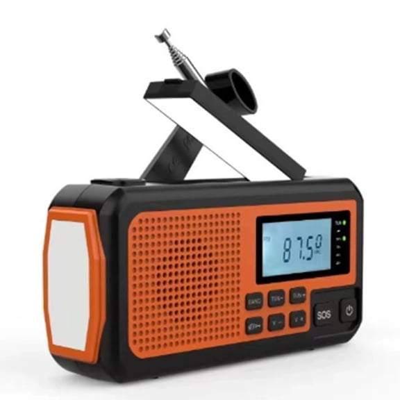 Emergency Radio 4000mAh Power Bank Solar Hand Crank Radios AM/FM/NOAA Alert Portable Weather Radio SOS Alarm Radio