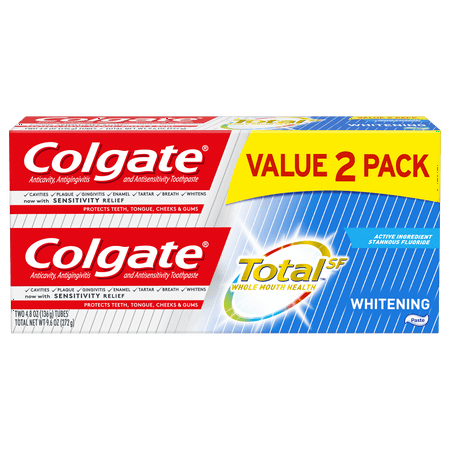 Colgate Total Whitening Toothpaste, 4.8 oz. (Find The Best Teeth Whitening Toothpaste)