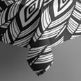 thumbnail image 5 of Black Boho Tribal Feathers Pattern Square Tablecloth,Waterproof Square Table Cover,Wipeable Spillproof Washable Table Cover for Home Kitchen Party Decor 42"X42"(107x107cm), 5 of 6