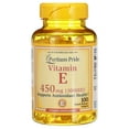 Puritan's Pride Vitamin E 1000 IU Softgels, 100 Rapid Release Softgels