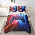 thumbnail image 2 of Erosebridal Gamer Comforter Set with Sheets King Size Gaming Bed in a Bag Set Teens Modern Game Console Controller 7 Pieces Bedding Set Joystick Room Decor Red Blue, 2 of 6