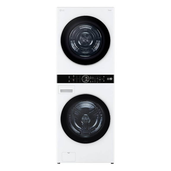 LG WKHC252HWA  27 Inch Electric Laundry Tower with 5 cu ft Front Load Washer