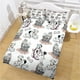 thumbnail image 4 of Conjunto de tapa de edredón Tema de perro Cubiertas de edredón Pillow Shams Suministros para dormir Suministros de cama para primavera verano otoño invierno l tipo1 3 piezas Speravity HA012367-07, 4 of 7