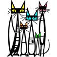 thumbnail image 7 of Cat Wall Art Decor, 10.6 x 15.7 inch Metal Wall Sculptures Decor for Cats Lover, Cat Retro Signs for Home Living Room Bedroom Office, 7 of 7