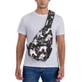 thumbnail image 6 of Lsque Cute Poodle Dog Pattern Cross Chest Bag Diagonally – Premium Durable Front Chest Sling with Adjustable Padded Strap, High-Capacity Storage, 6 of 8