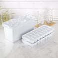 thumbnail image 4 of (2 pack) Mainstays Ice Cube Bin, Narrow Design, Freezer-Safe, Durable Food-Safe Plastic, BPA-Free, White, 4 of 10