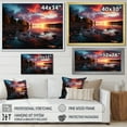 thumbnail image 4 of Designart "Pink Black Sunrise Majestic horizon II" Landscapes Floater Framed Canvas Wall Art, 4 of 7