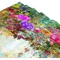 thumbnail image 2 of FREEAMG Flower Shower Curtain, Abstract Herbs Weeds Alternative Medicine Blossoms Ivy Back Florets Shrubs Design, Fabric Bathroom Decor Set with Hooks, 60×72 inch, 2 of 3