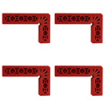 thumbnail image 1 of Abrazadera Ángulo Recto Accesorio Posicionamiento Carpintería en Forma L () Rojo, 1 of 7