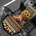 thumbnail image 3 of Renewold Waterproof ATV Seat Cover 25.2x10 Inch, Universal 4 Wheeler Seat Cover Stretch Fit for Honda/Yamaha/Polaris, Elastic Edge Mud Protector, Heavy Duty, Highland Cow Sunflower Leopard Print, 3 of 7