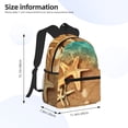 thumbnail image 2 of Balery Starfish And Seashell 1 Mochila para Mujeres y Hombres, Mochila Ligera Casual para Viajes, Mochila Clásica Básica para la Universidad, 2 of 6