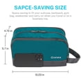 thumbnail image 2 of Neceser de viaje Gonex Nylon Dopp Kit Peacock Green, 2 of 6