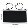 thumbnail image 5 of 1. Stainproof Polyester Waist Apron with 3 Utility Pockets for Chefs, Bartenders - Heavy Duty Kitchen Workwear, 5 of 8