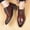#032-Brown, variant on Handshe Men's Fashion Casual Business Leather Shoes – Soft Sole Summer Solid Color Slip-Ons for Office Wear,Plus Size
