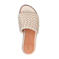 thumbnail image 4 of GENTLE SOULS KENNETH COLE Womens White Comfort Woven Breathable Lavern Round Toe Wedge Slip On Slide Sandals 9, 4 of 4