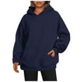 thumbnail image 2 of Mode Quotidienne des Femmes Sweat-Shirts Décontractés à Col Rond à Manches Longues Sweat-Shirts de Couleur Unie Café L, 2 of 5