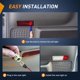 thumbnail image 4 of Luces LED de advertencia para panel de puerta interior Nilight para Ford, 4 of 7