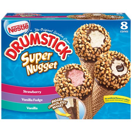 NESTLE DRUMSTICK Super Nugget Strawberry/Vanilla Fudge ...