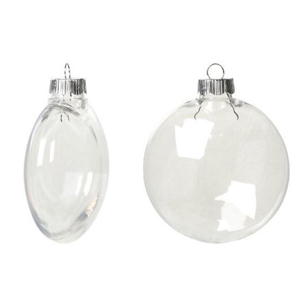 M&m Christmas Poem Creative Hobbies Clear Plastic Ornament Discs 80 mm (3.15-Inch) Diameter - Pack of 12 ()