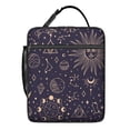 thumbnail image 5 of Gothic Starry Night Lunch Box for School - Constellation Design with Moon/Sun, Insulated Reusable Bag, Leakproof Cooler with Mesh Pocket & Zipper, 5 of 7