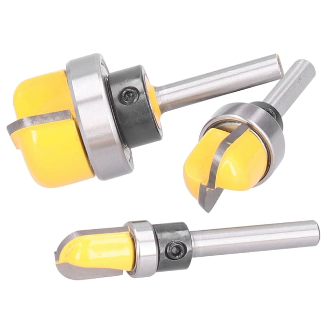 Fresa para carpintería, 3 piezas, vástago de 6 mm, broca para fresadora, broca para fresadora diseñada para precisión